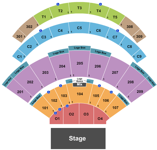 Daily's Place Amphitheater Doobie Brothers Seating Chart